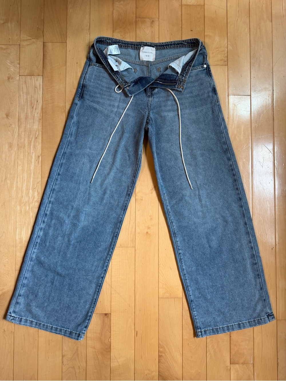 Habitual Light Blue High-Rise Jeans with Drawstring